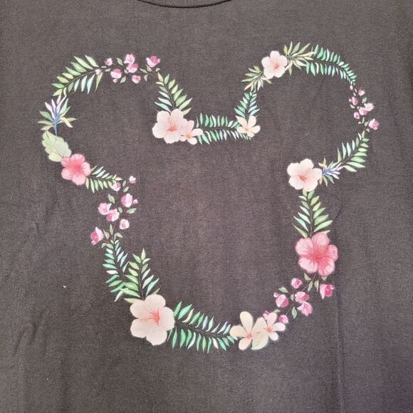 Unisex Mickey & Friends Floral Graphic Print T-Shirt Size 3X-Large - Picture 3 of 7